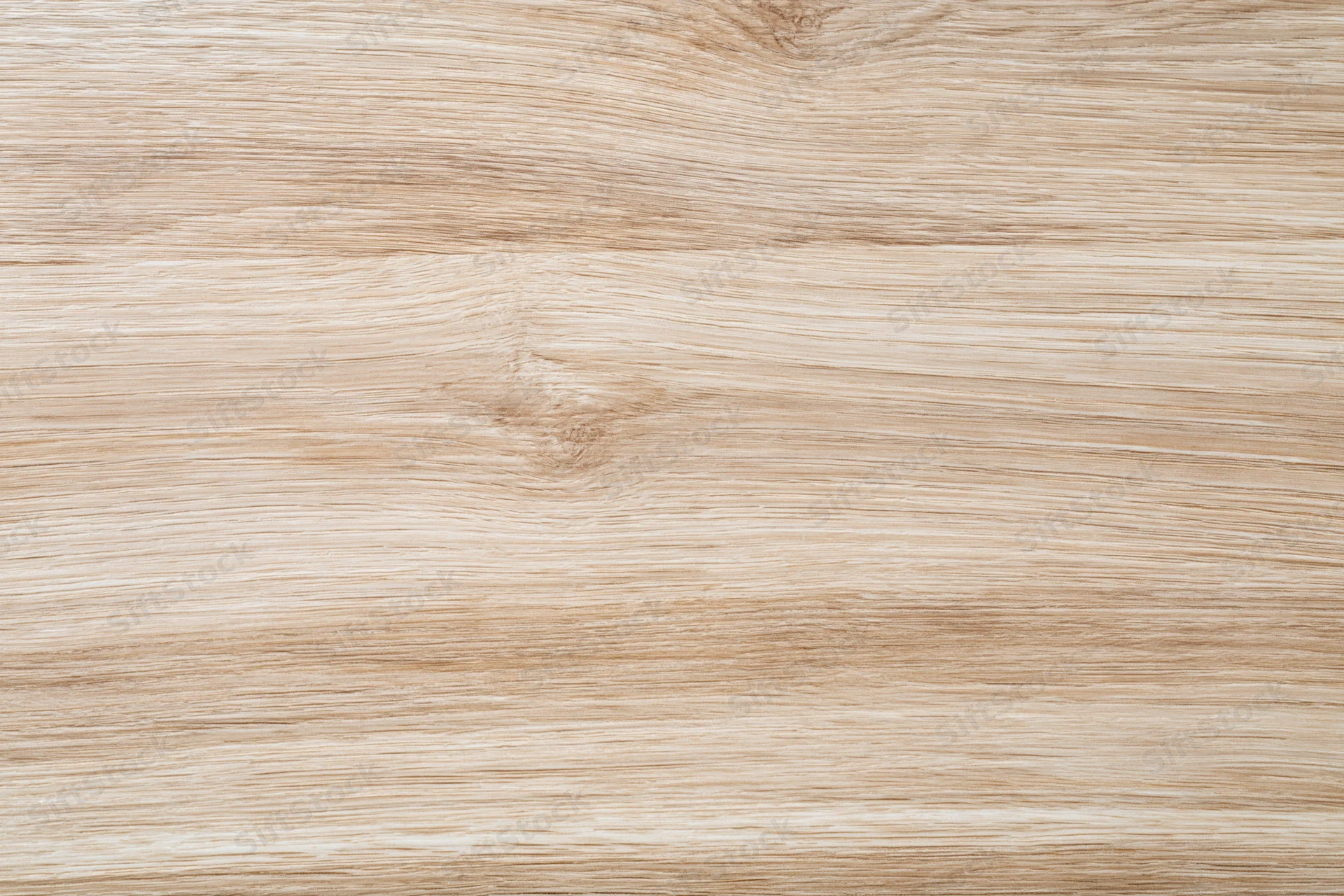 Close-up flat lay of light oak wood surface showing natural grain and texture