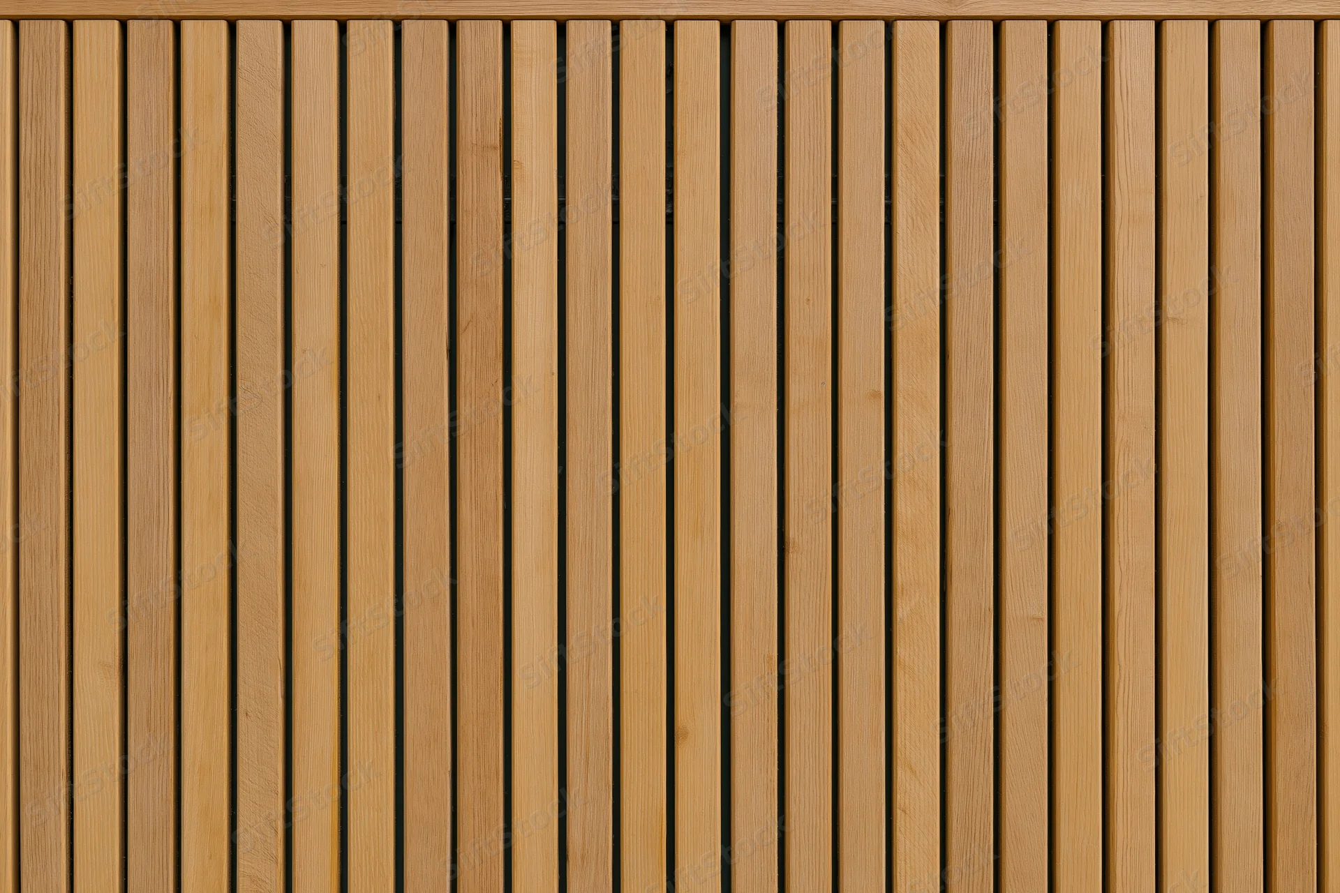 Vertical wooden slats arranged in a flat lay forming a textured surface