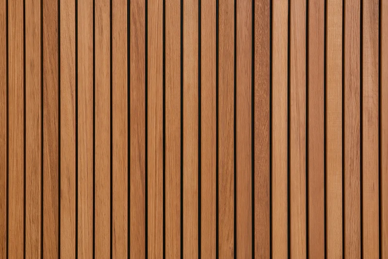 Vertical narrow wooden slats arranged in a flat lay forming a textured surface