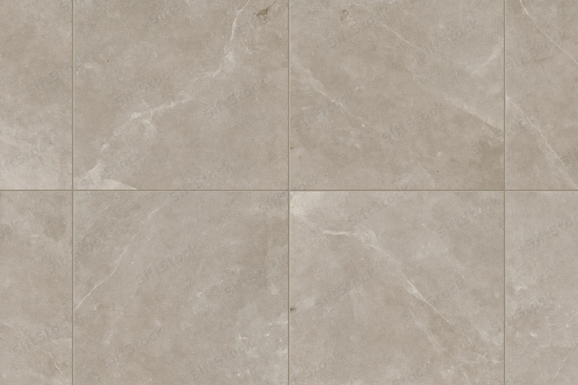Large-format stone-look ceramic floor tiles arranged in a grid pattern for interior flooring