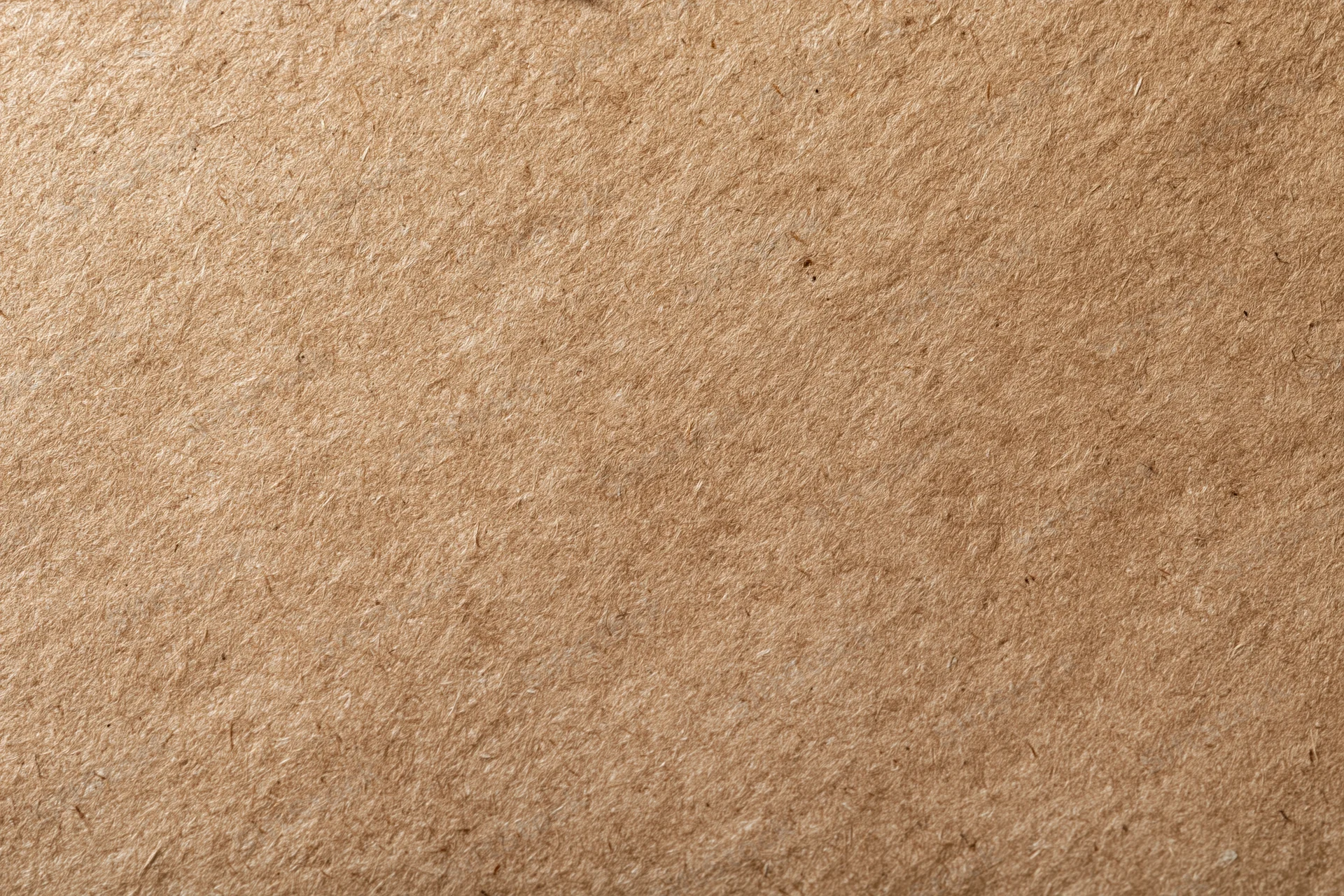 Close-up flat lay of a smooth kraft paper surface