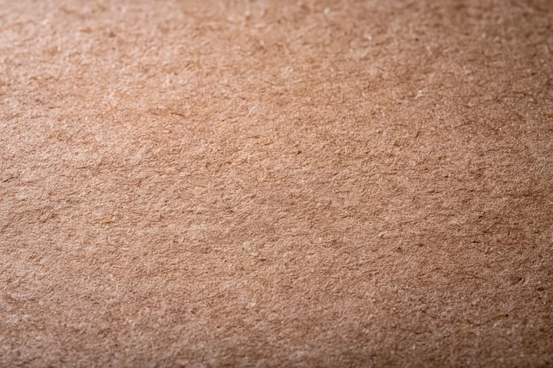 Close-up flat lay of smooth kraft paper surface