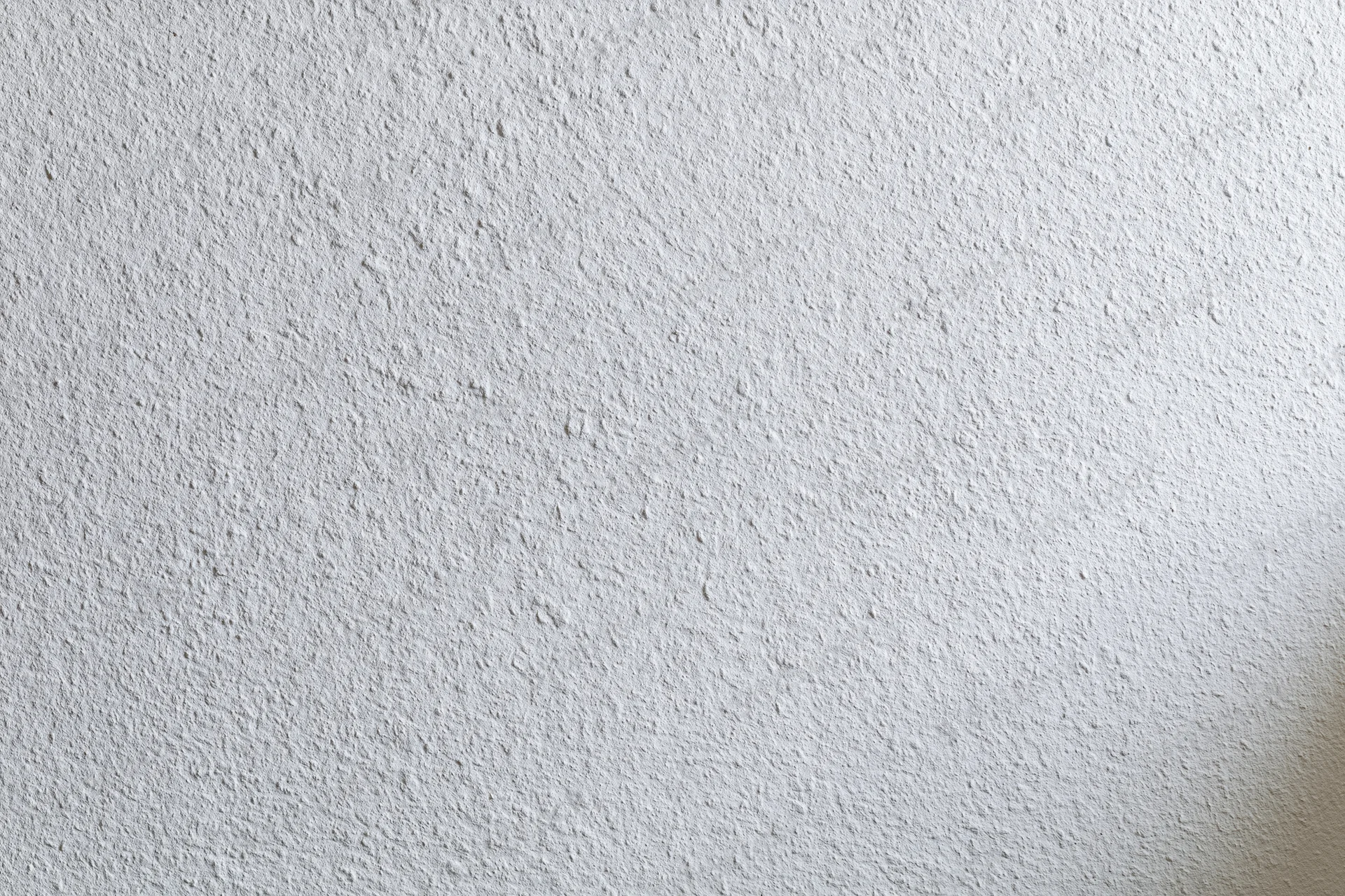 Close-up of a plain white painted wall surface with textured finish