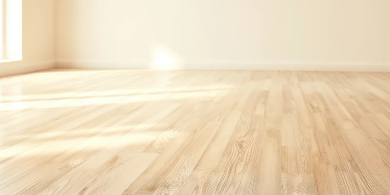 Light wooden flooring with subtle grain patterns in an empty room