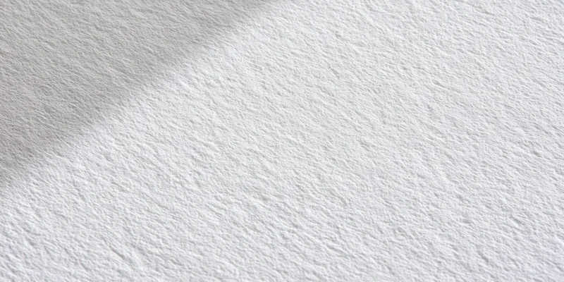 Close-up of a white textured surface with fine grain and soft shadows