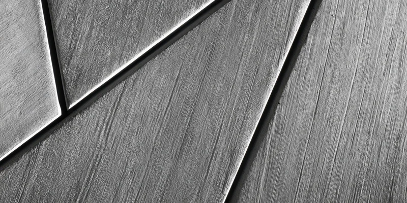 Close-up of a concrete wall with diagonal geometric pattern and textured surface