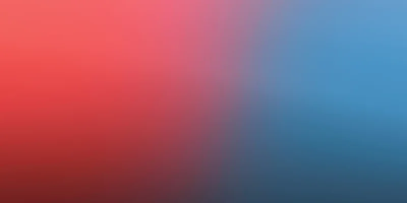 Soft gradient background transitioning from warm red to cool blue
