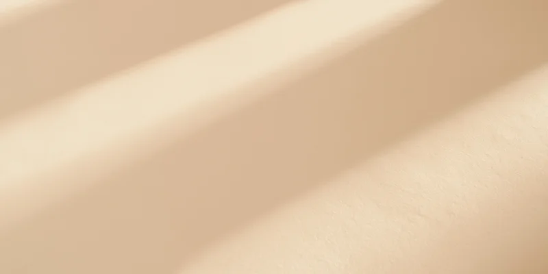 Soft sunlight casting diagonal shadows across a beige textured surface