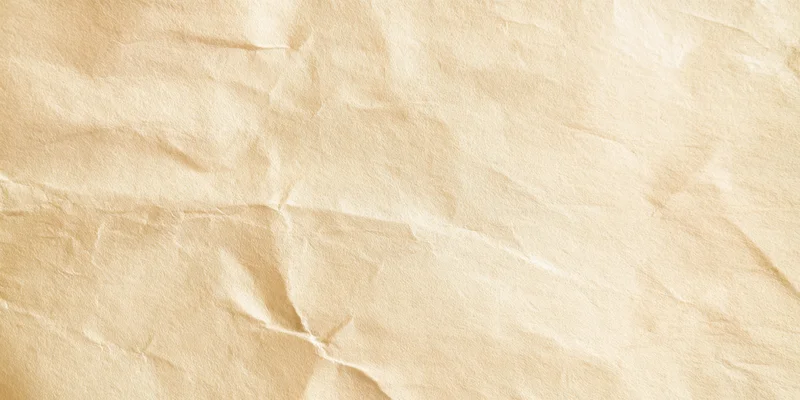 Pale beige parchment with subtle wrinkles and creases filling the frame