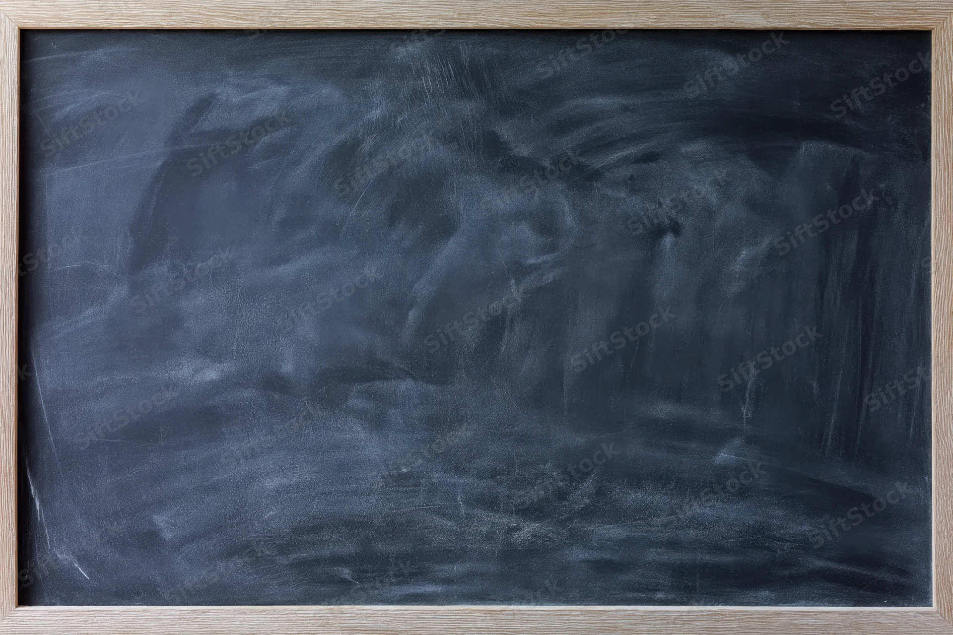 Textured black chalkboard surface with smooth mat finish framed in wood