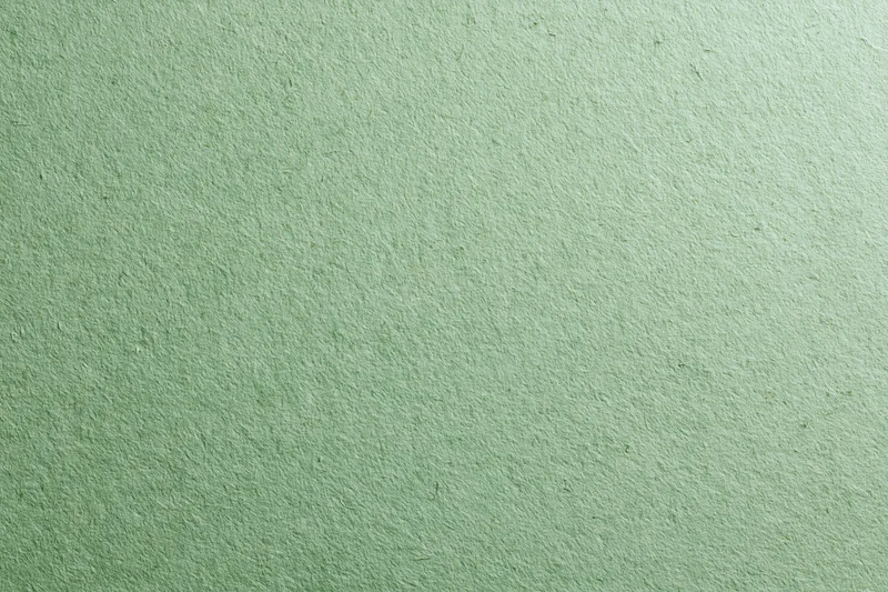 Close-up flat lay of a sheet of sage green recycled cardstock with visible texture and fiber details