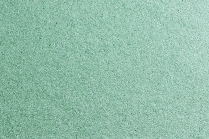 Close-up flat lay of a sheet of sage green recycled cardstock with visible texture and fiber details