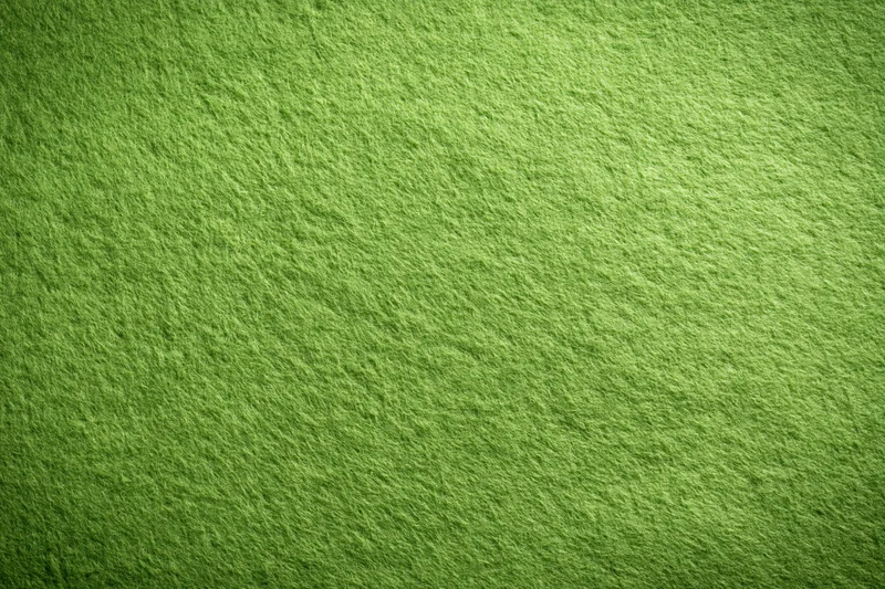Close-up flat lay of green felt fabric texture filling the frame
