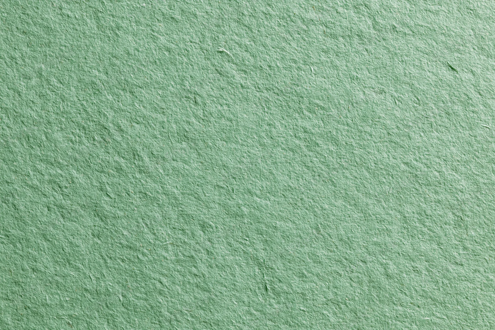 Green recycled cardstock paper filling frame in flat lay closeup