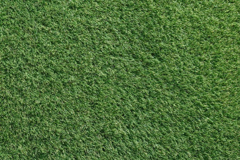 Close-up overhead view of densely trimmed artificial turf surface