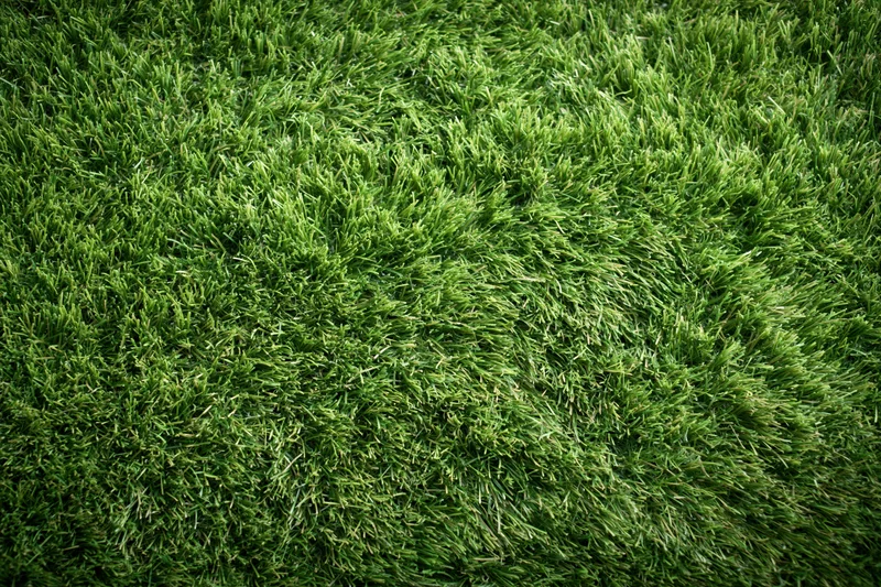 Artificial turf filling the frame in a close-up overhead view