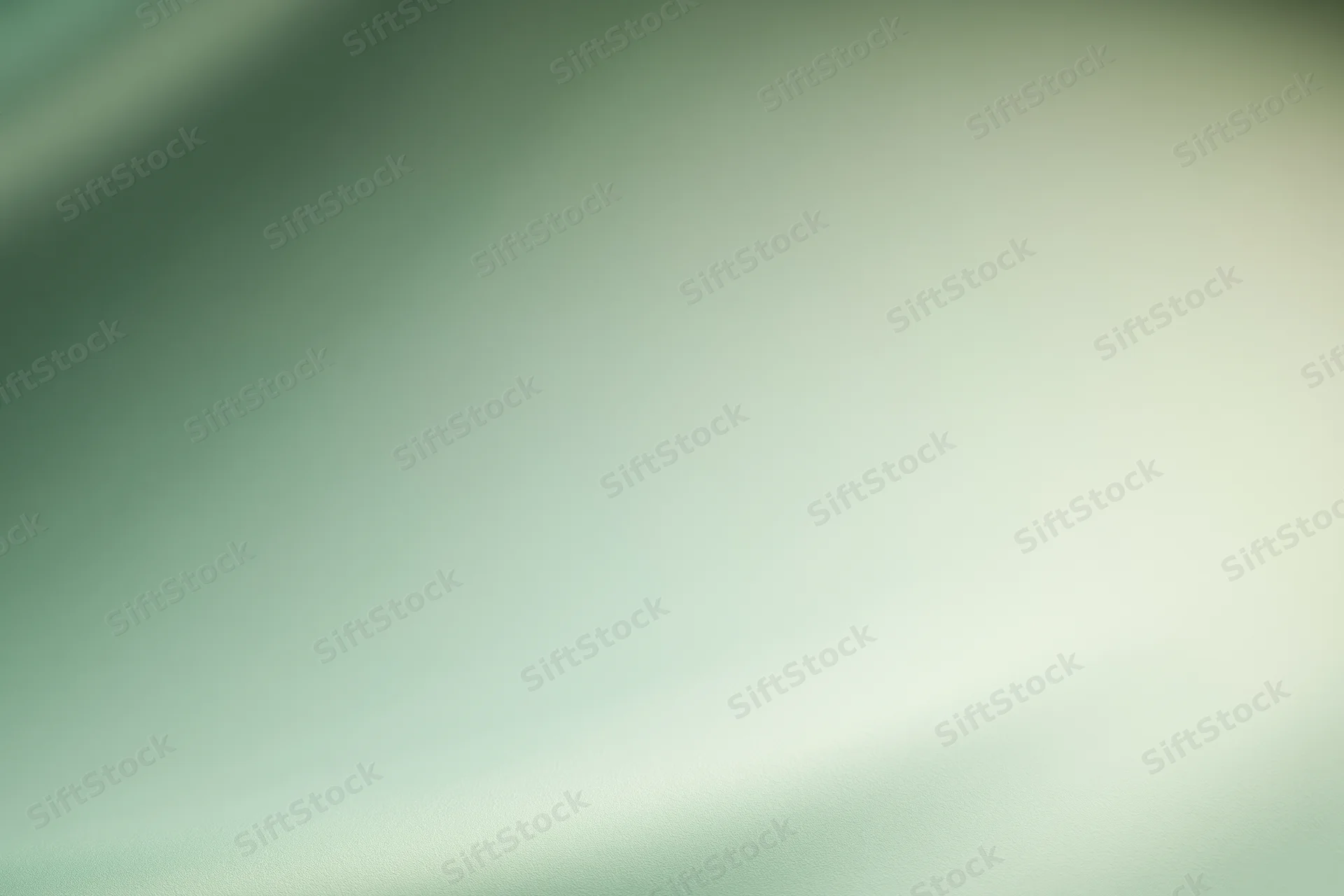 Smooth abstract gradient background with soft blurred transition from green to light cream