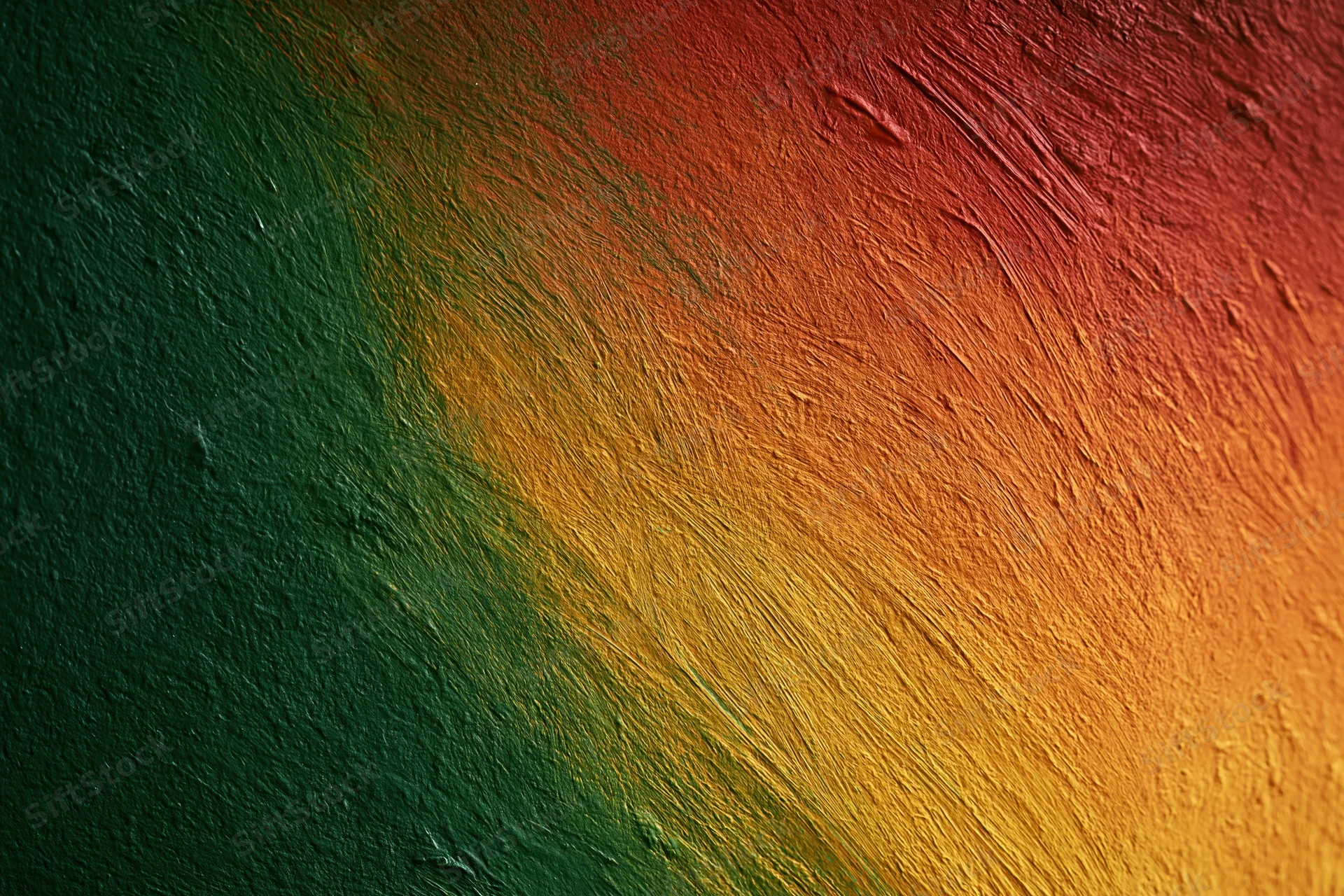 Abstract painted wall surface with brushstroke texture and color gradient