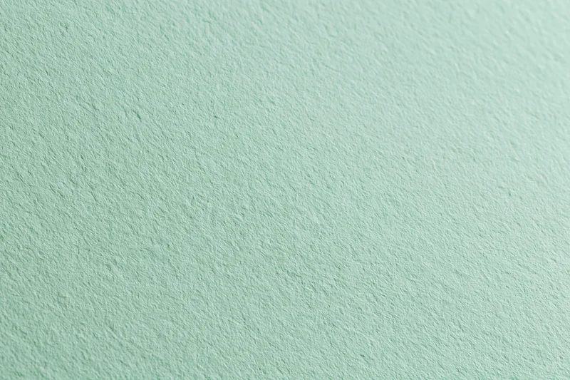 Close-up of a pale sage green matte paper sheet with textured surface