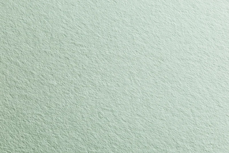Close-up of a single sheet of pale sage green matte paper lying flat