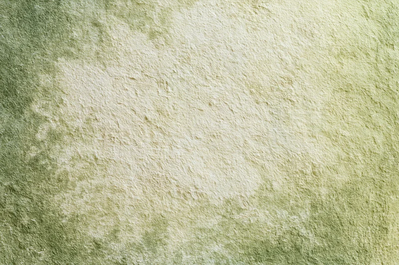 Close-up of aged plaster wall surface with green and beige tones