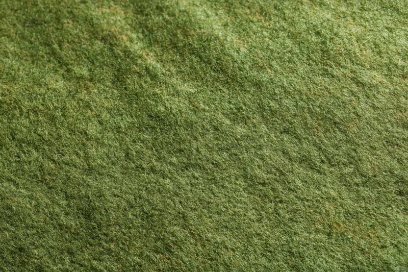 Close-up of worn green felt fabric surface filling the frame