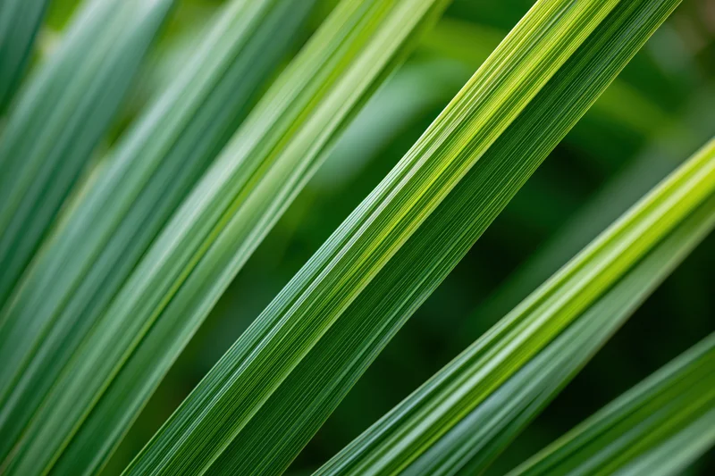 Close-up of overlapping green plant leaves showing detailed texture and natural patterns