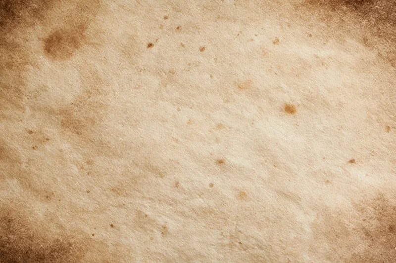 Aged parchment paper texture filling the frame with vintage stains and uneven surface