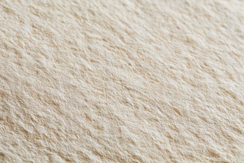 Close-up of aged cream-white paper surface with textured grain filling the frame