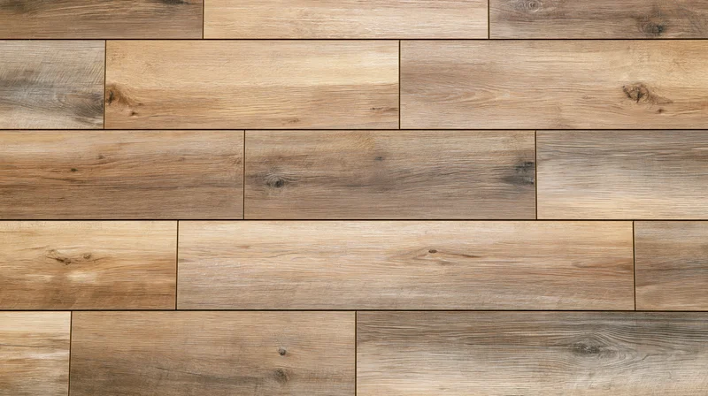 Horizontal wooden floorboard planks arranged in a seamless pattern for interior flooring