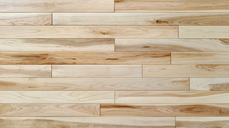 Light blonde hardwood floor planks arranged horizontally filling the frame