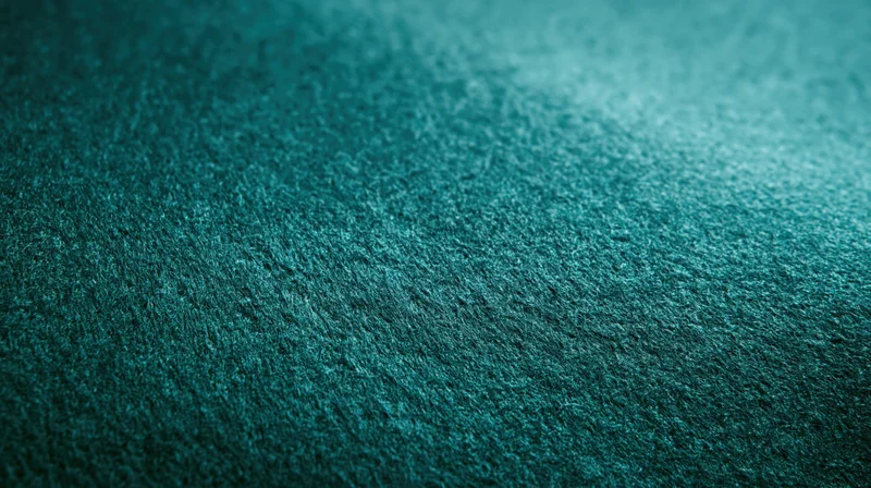Close-up of deep emerald green felt fabric texture with soft lighting and gradient shadow