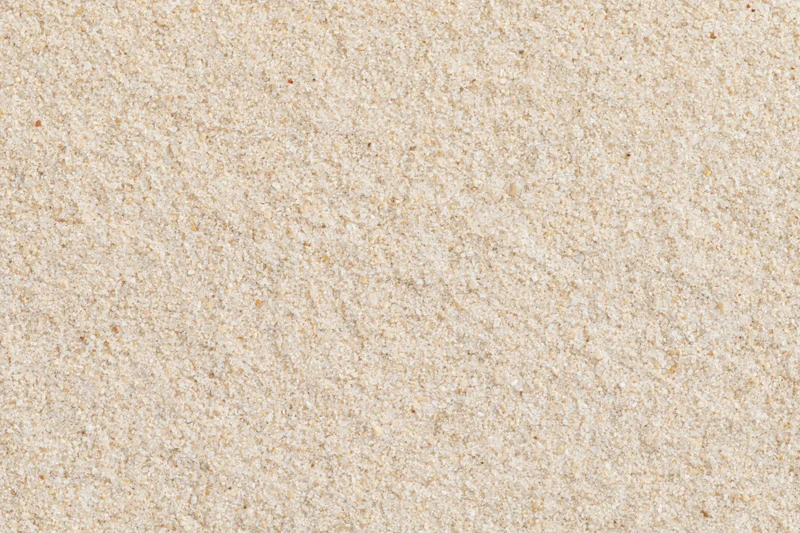 Fine dry beach sand filling the frame as a flat textured surface