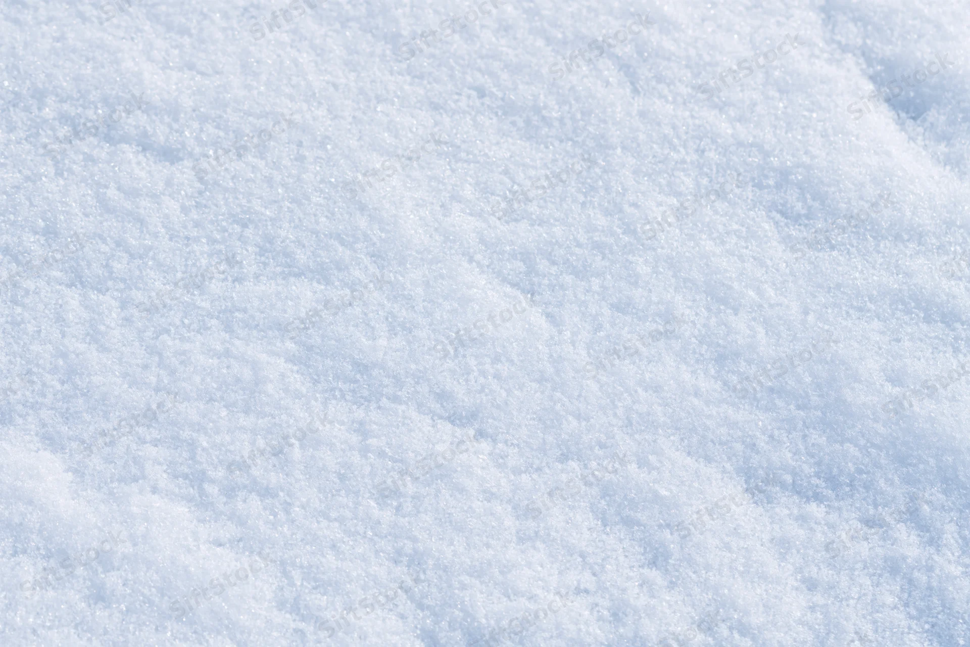 Closeup of freshly packed snow surface filling the frame