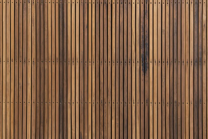 Vertical wooden slats arranged tightly as a flat textured surface