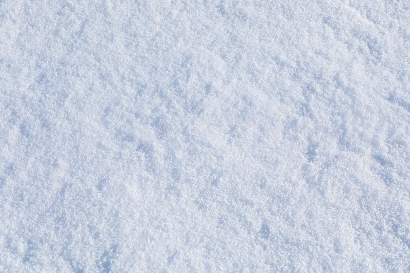 Close-up of undisturbed snow surface filling the frame