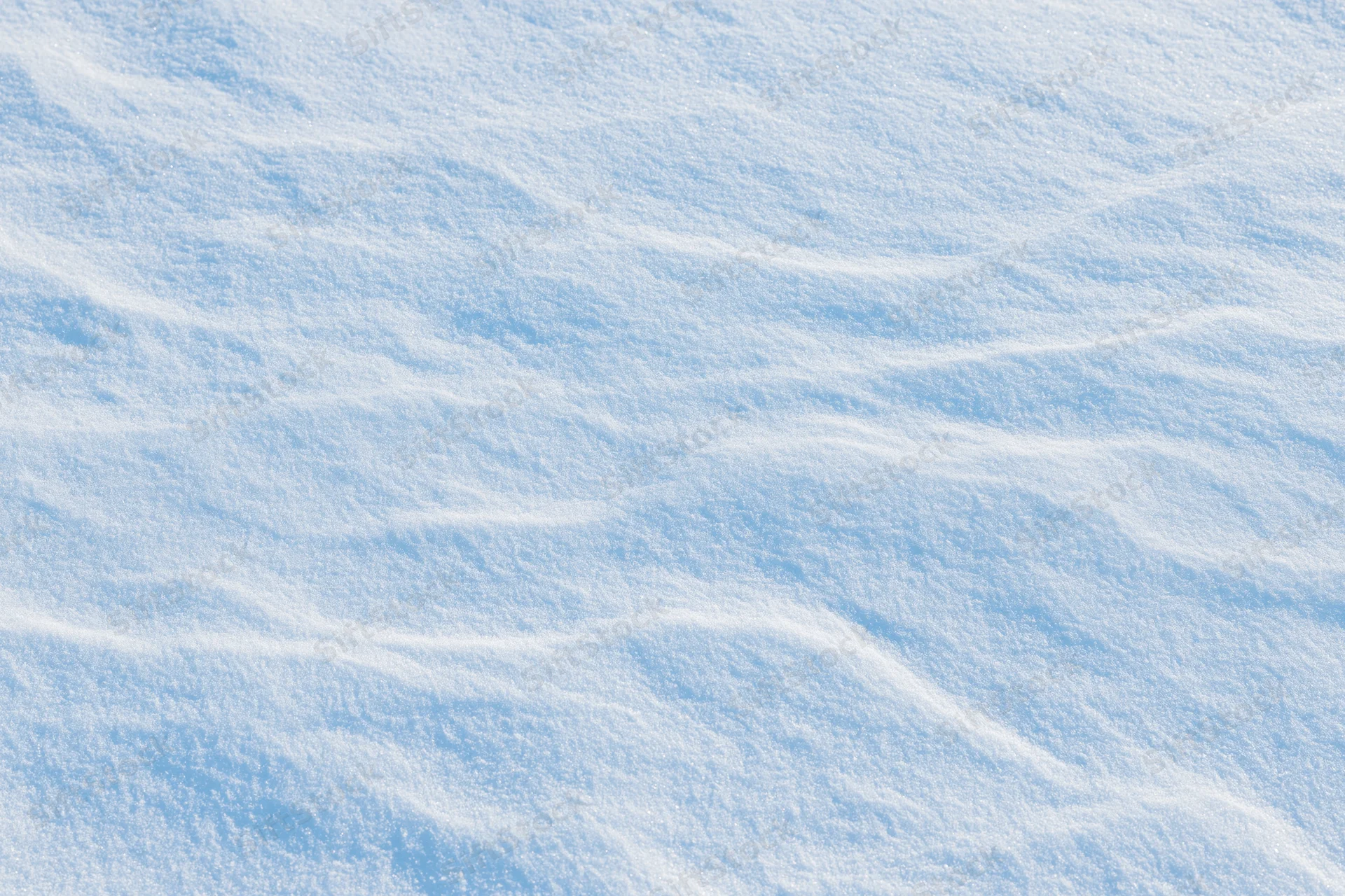 Undisturbed snow surface filling the frame