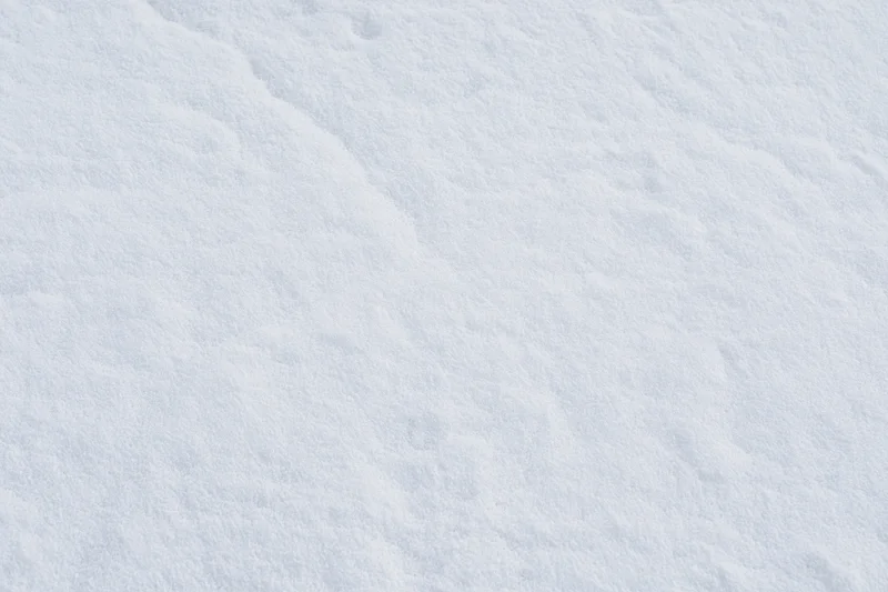 Close-up of undisturbed snow surface covering the ground
