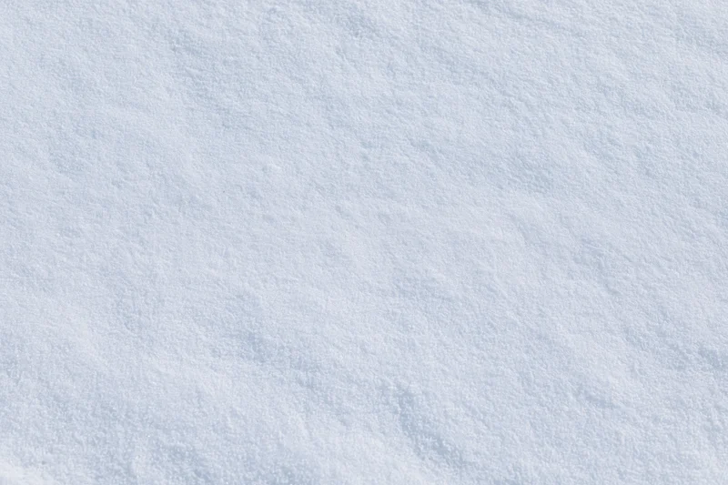 Flat undisturbed snow surface filling the frame