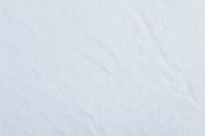 Fresh snow surface filling the frame from overhead view