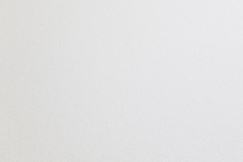 Close-up of a plain white textured wall surface in an indoor setting
