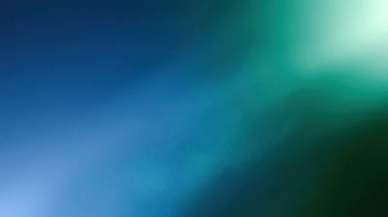 Soft blue and green gradient background with smooth color transition and luminous glow