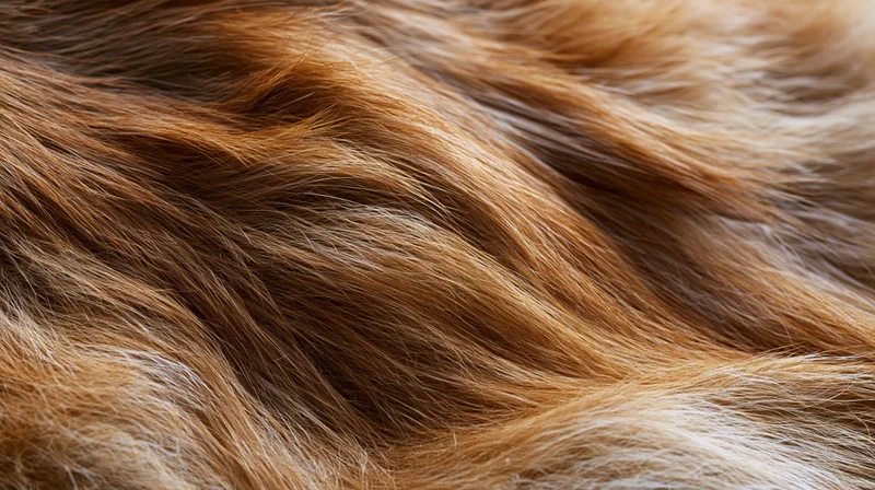 Extreme close-up of animal fur texture filling the frame