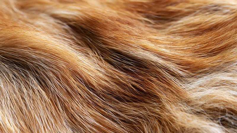 Extreme close-up of animal fur texture filling the frame