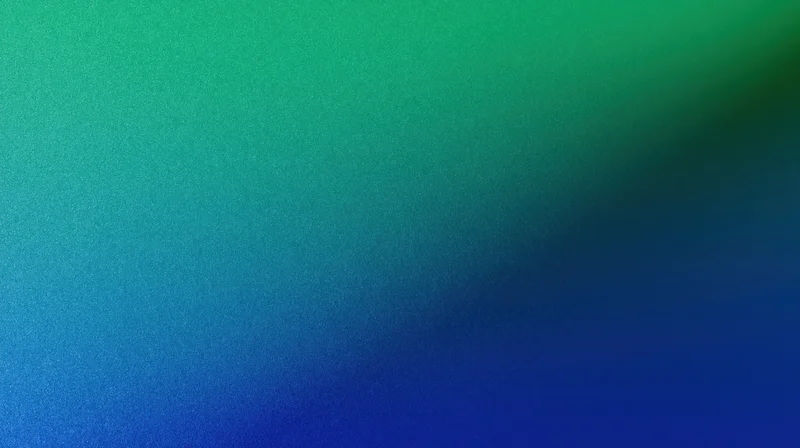 Smooth gradient transitioning from emerald green to deep blue across the frame