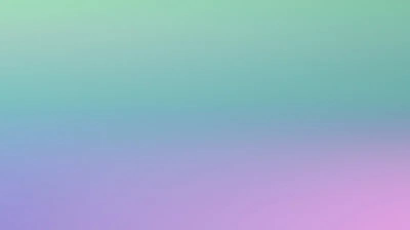 Smooth gradient background transitioning from mint green to pink and blue