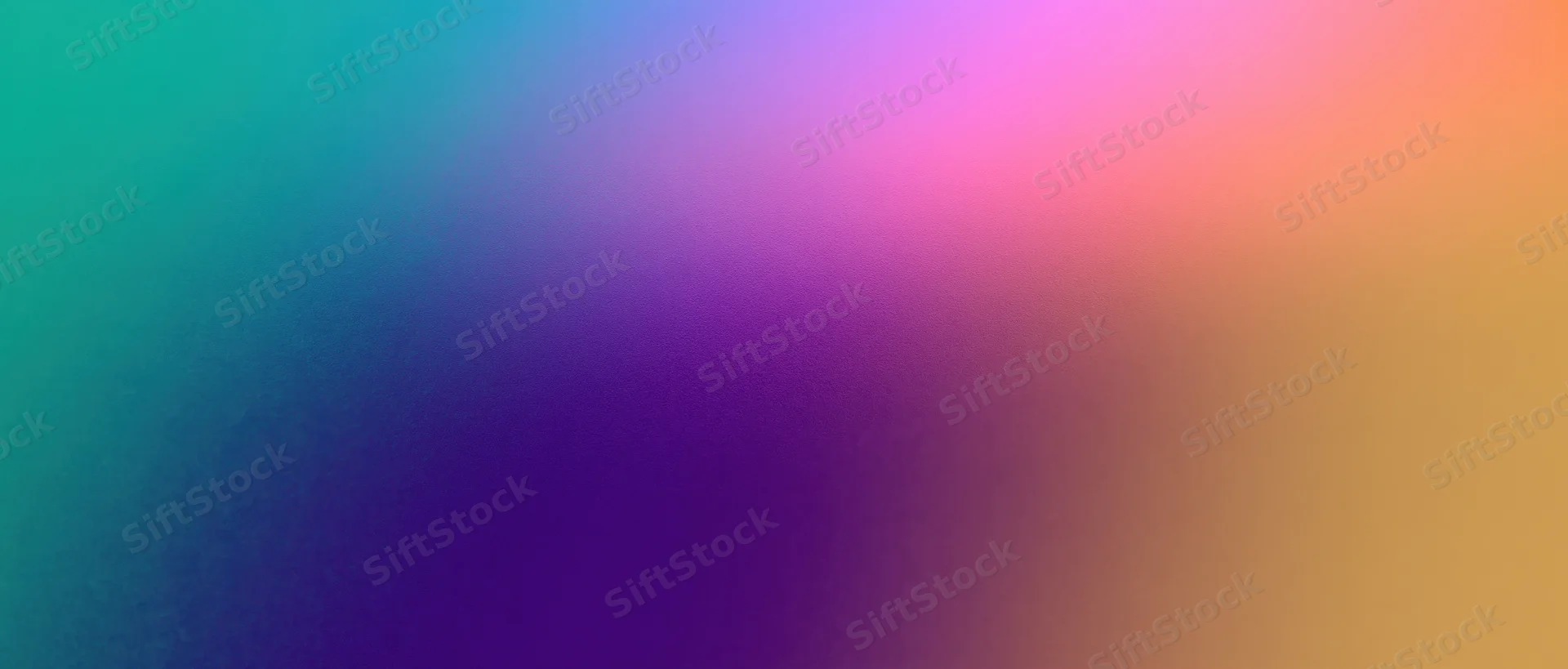 Smooth gradient background transitioning from teal to purple to pink and orange