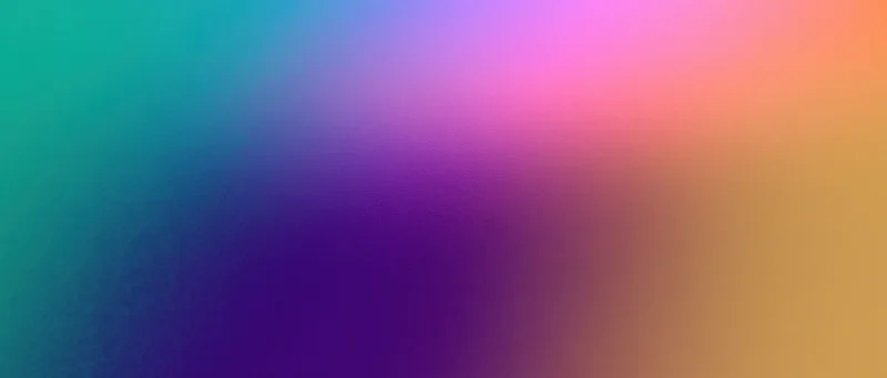 Smooth gradient background transitioning from teal to purple to pink and orange