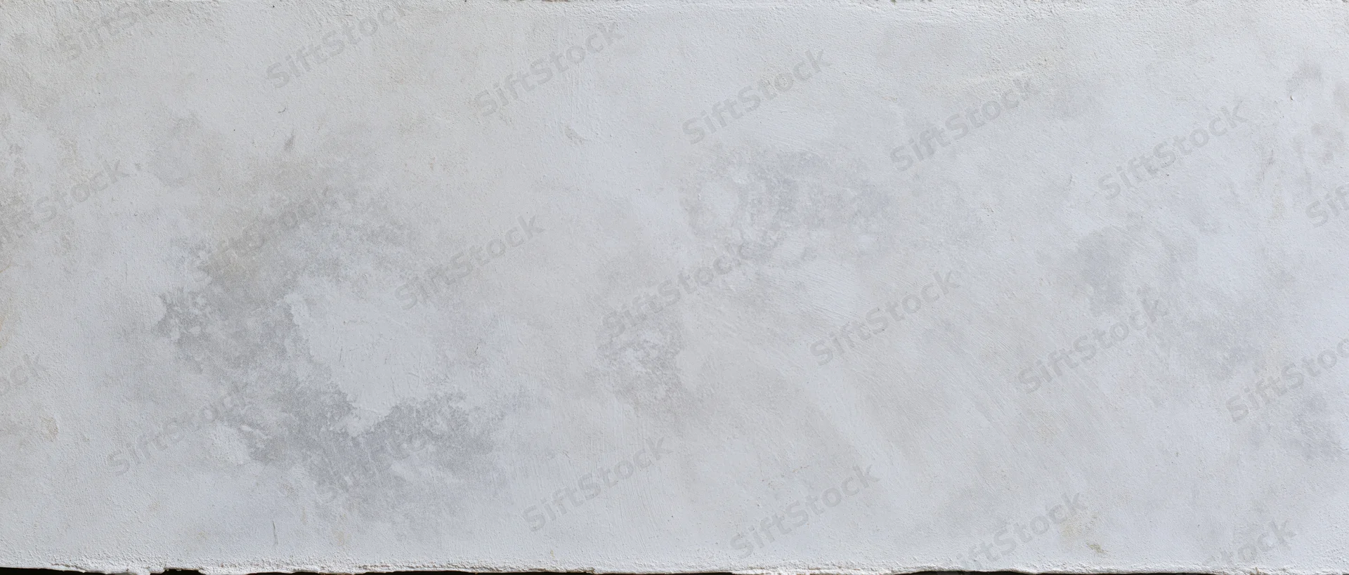 Close-up of a smooth plastered concrete wall surface