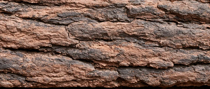 Closeup of rough tree bark texture filling the frame